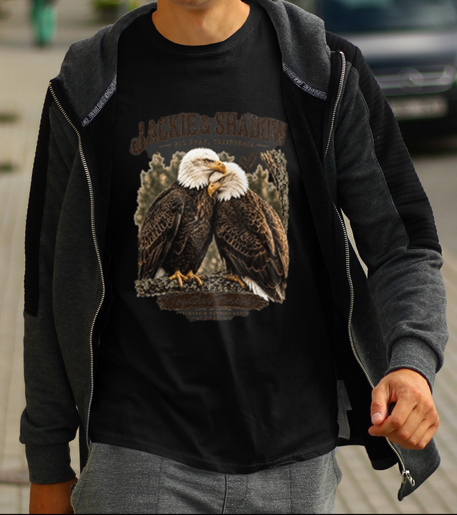 Jackie And Shadow Eagles Big Bear California Forever Duo T-Shirt