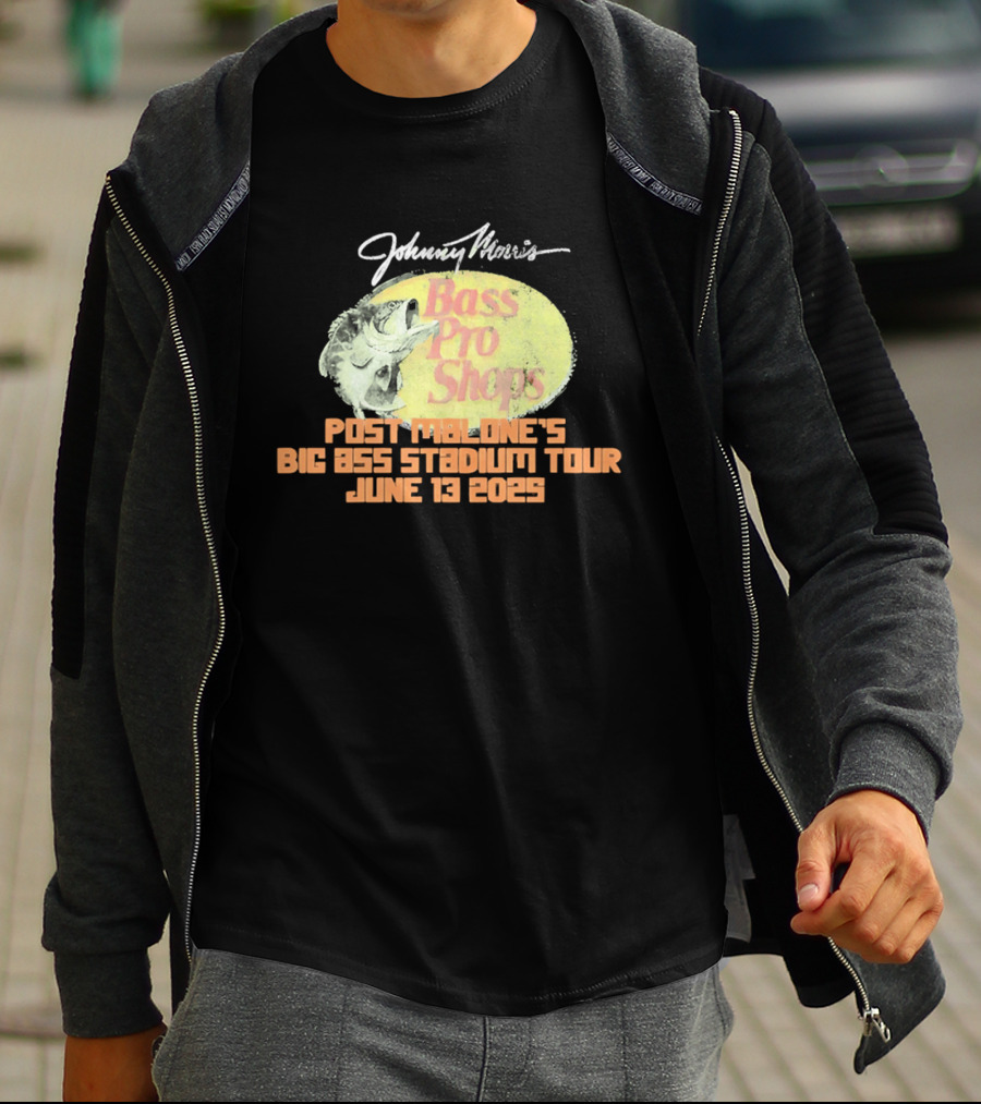 Johnny Morris Bass Pro Shops Post Malone's Big Ass Stadium Tour June 13 2025 T-Shirt