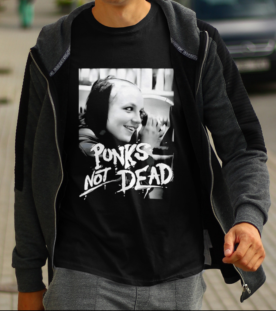Punks Not Dead Britney Spears Iconic Shaved Look T-Shirt
