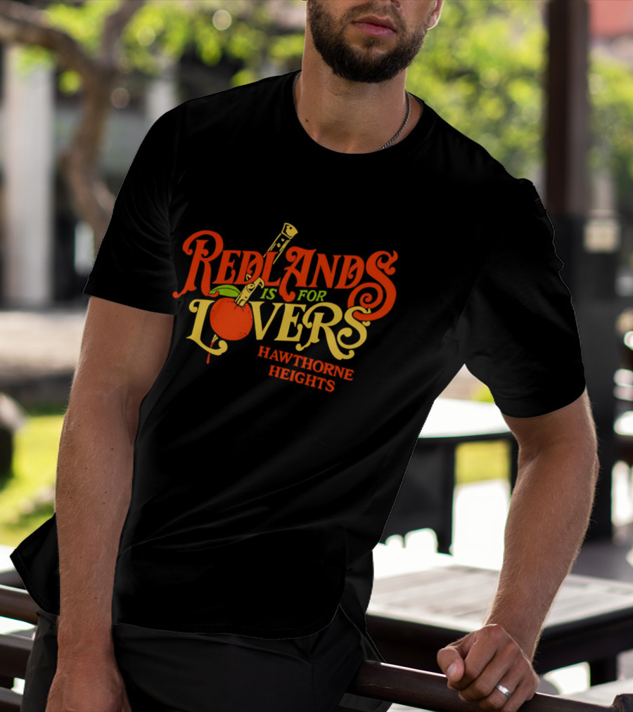 Redlands Is For Lovers Hawthorne Heights Orange Knife T-Shirt
