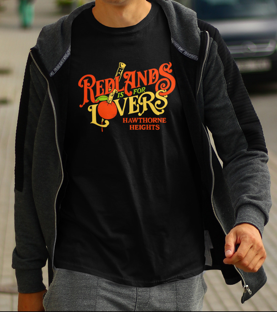 Redlands Is For Lovers Hawthorne Heights Orange Knife T-Shirt