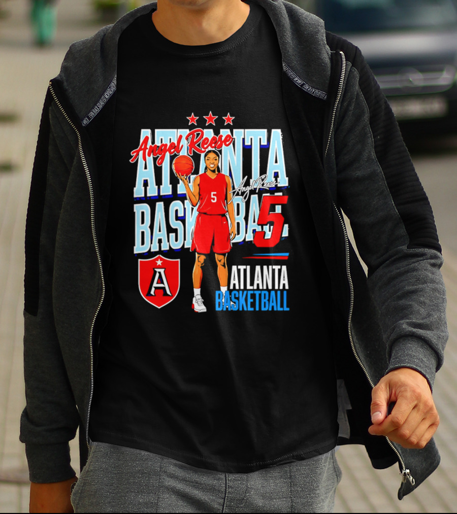 Angel Reese Atlanta Basketball Number 5 T-Shirt