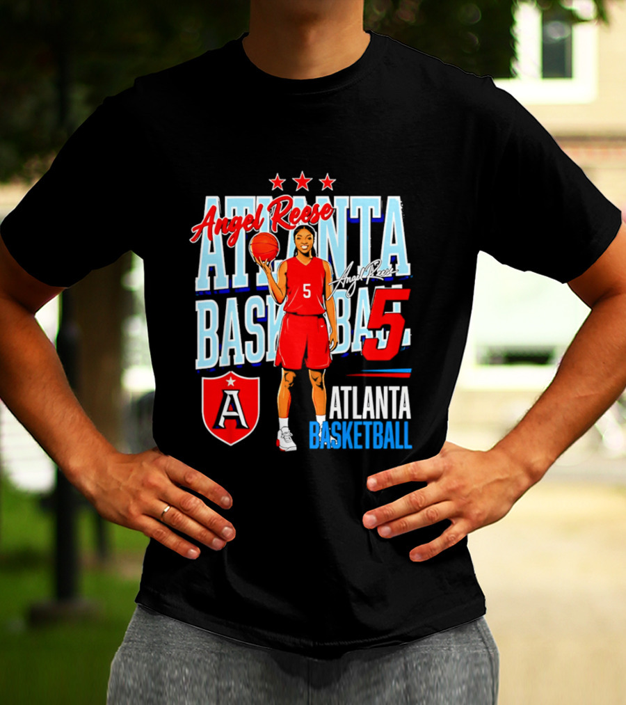 Angel Reese Atlanta Basketball Number 5 T-Shirt