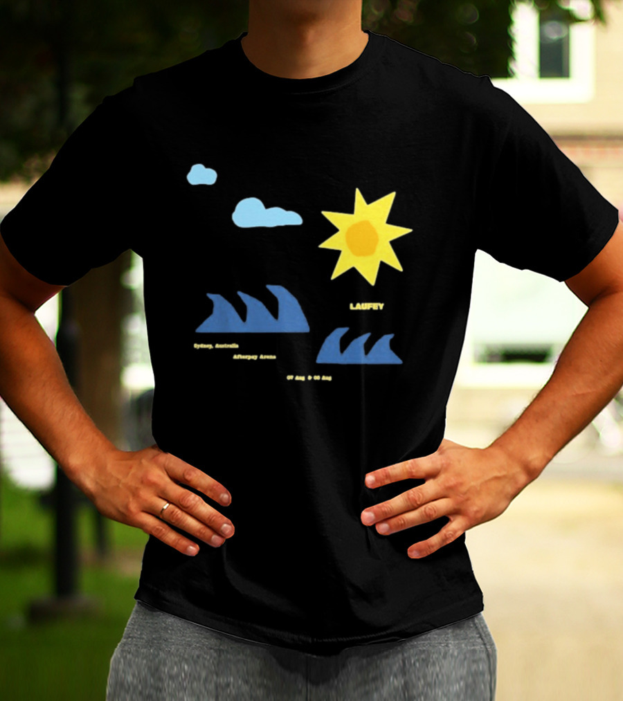 Sydney Australia Opera House Laufey Event Sun & Clouds T-Shirt
