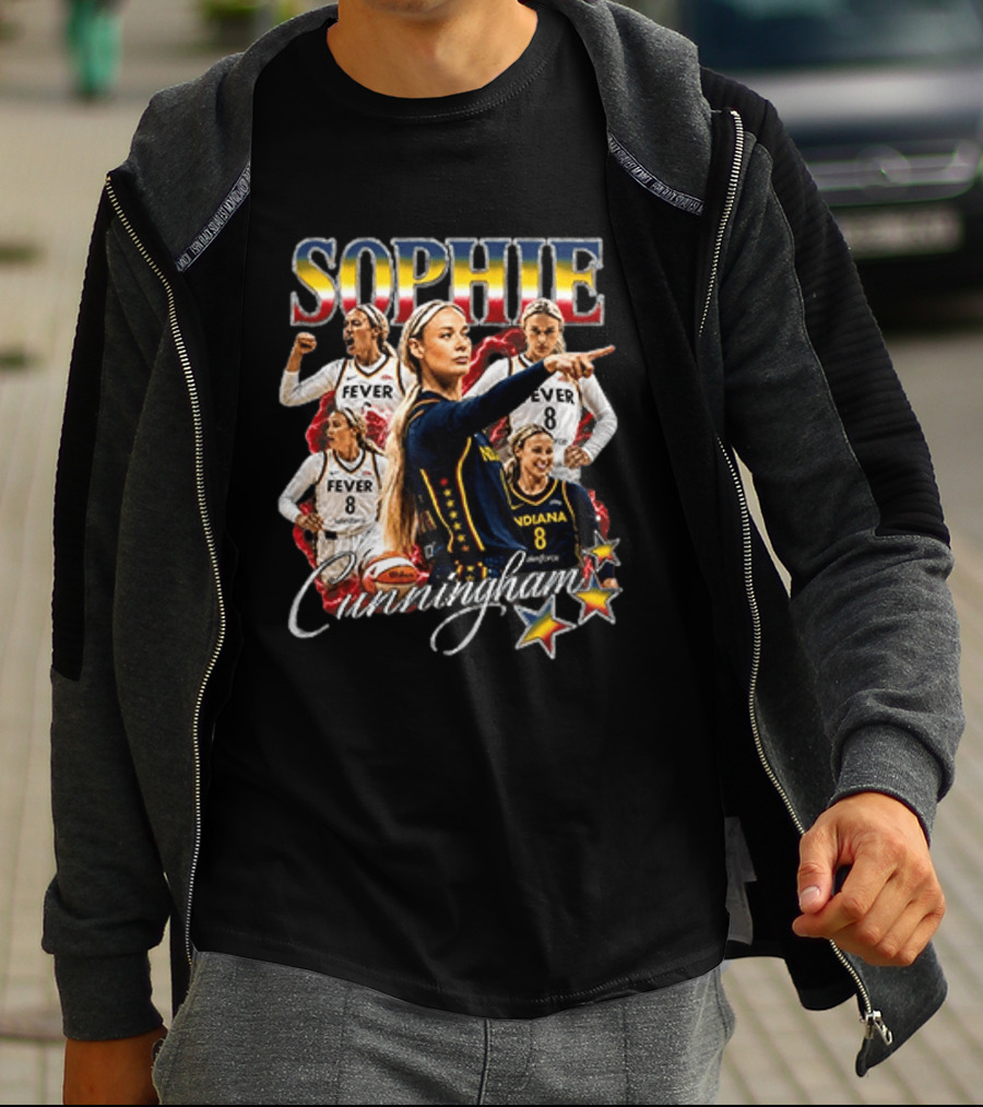 Sophie Cunningham Fever Indiana Basketball Stars T-Shirt