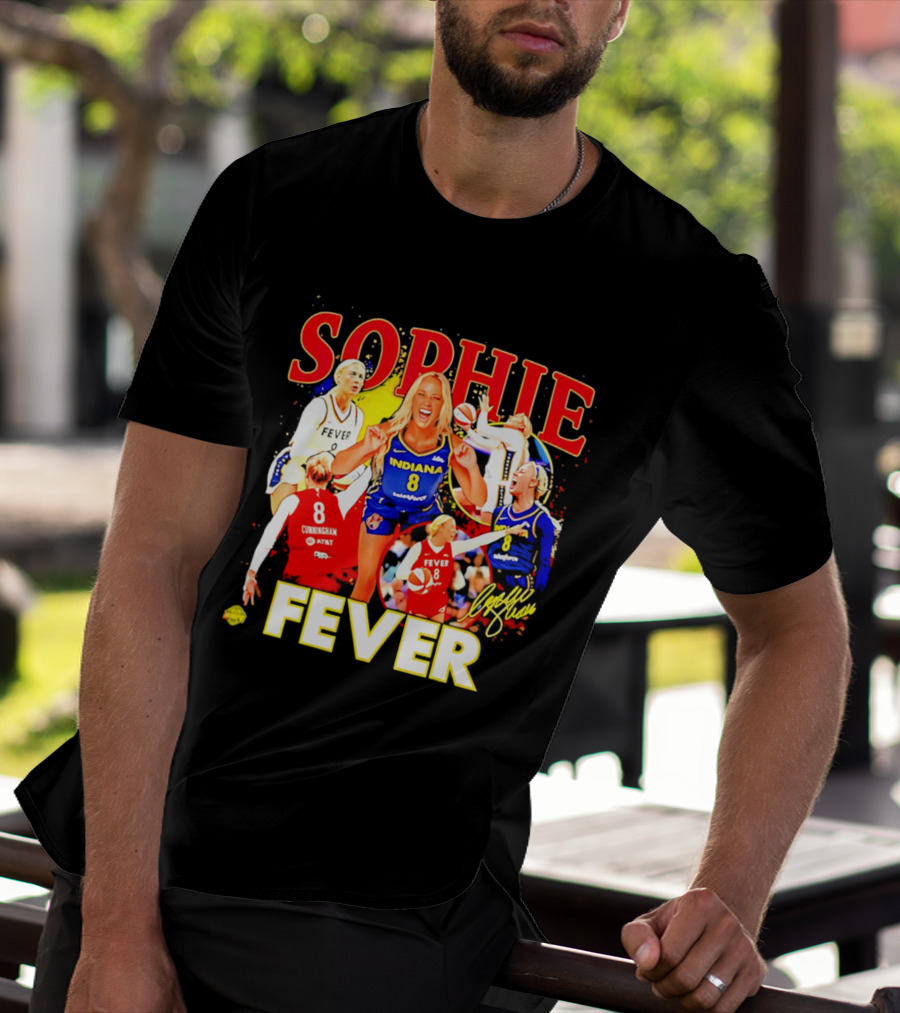 Sophie Cunningham Indiana Fever 8 Basketball Star T-Shirt