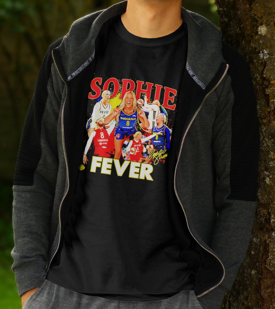 Sophie Cunningham Indiana Fever 8 Basketball Star T-Shirt