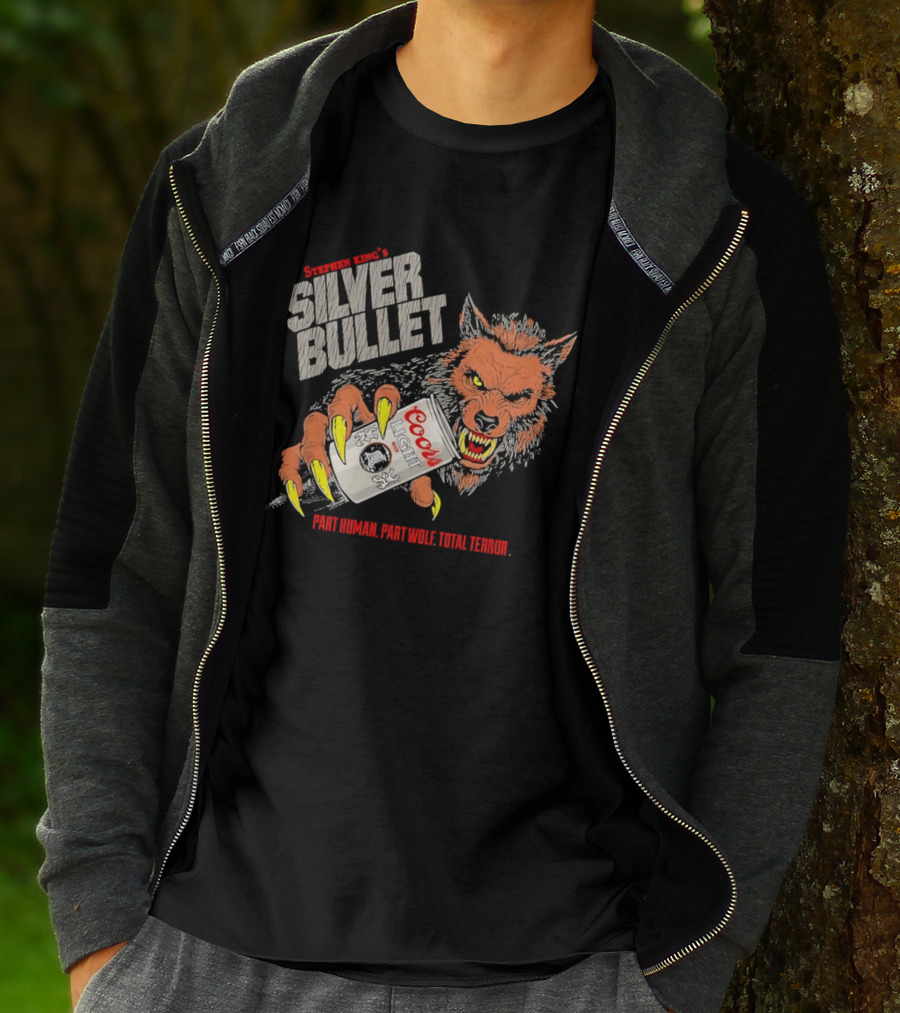 Stephen King's Silver Bullet Coors Part Human Part Wolf Total Terror T-Shirt