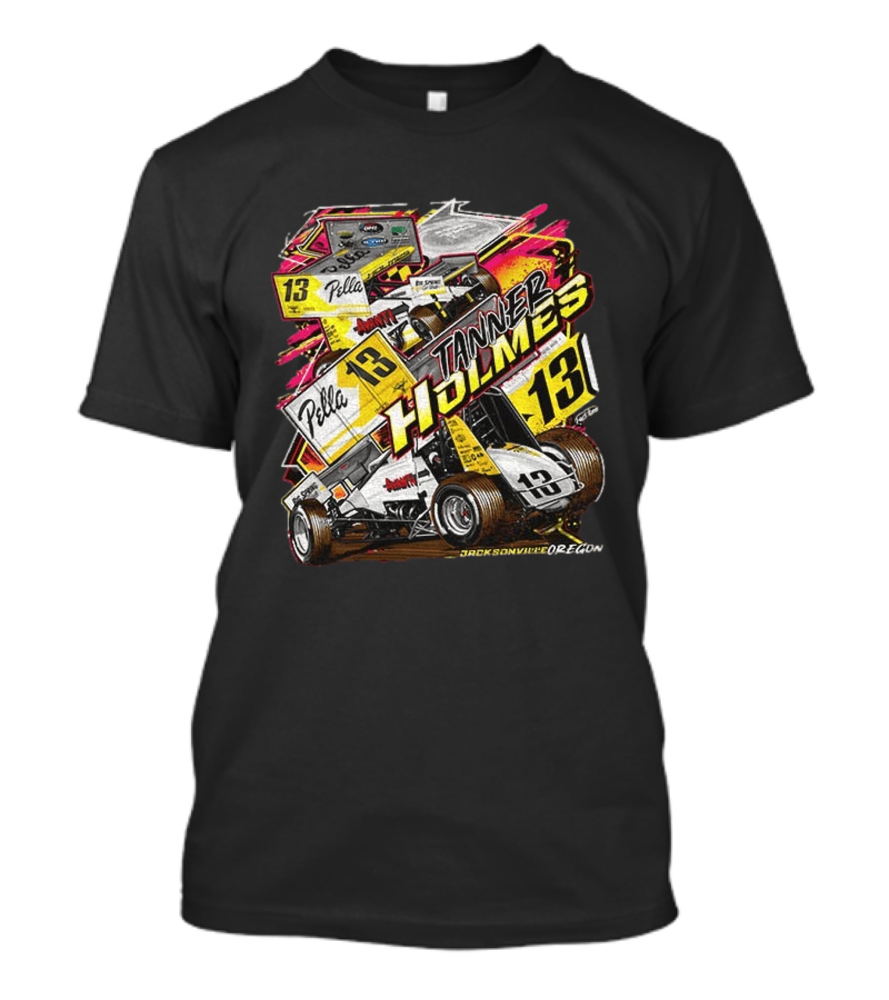 Tanner Holmes Sprint Car Racing Number 13 Pella Jacksonville Oregon T-Shirt