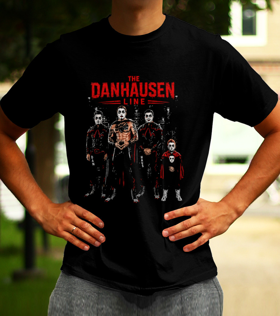 The Danhausen Line Dan Haus Wrestling Characters T-Shirt