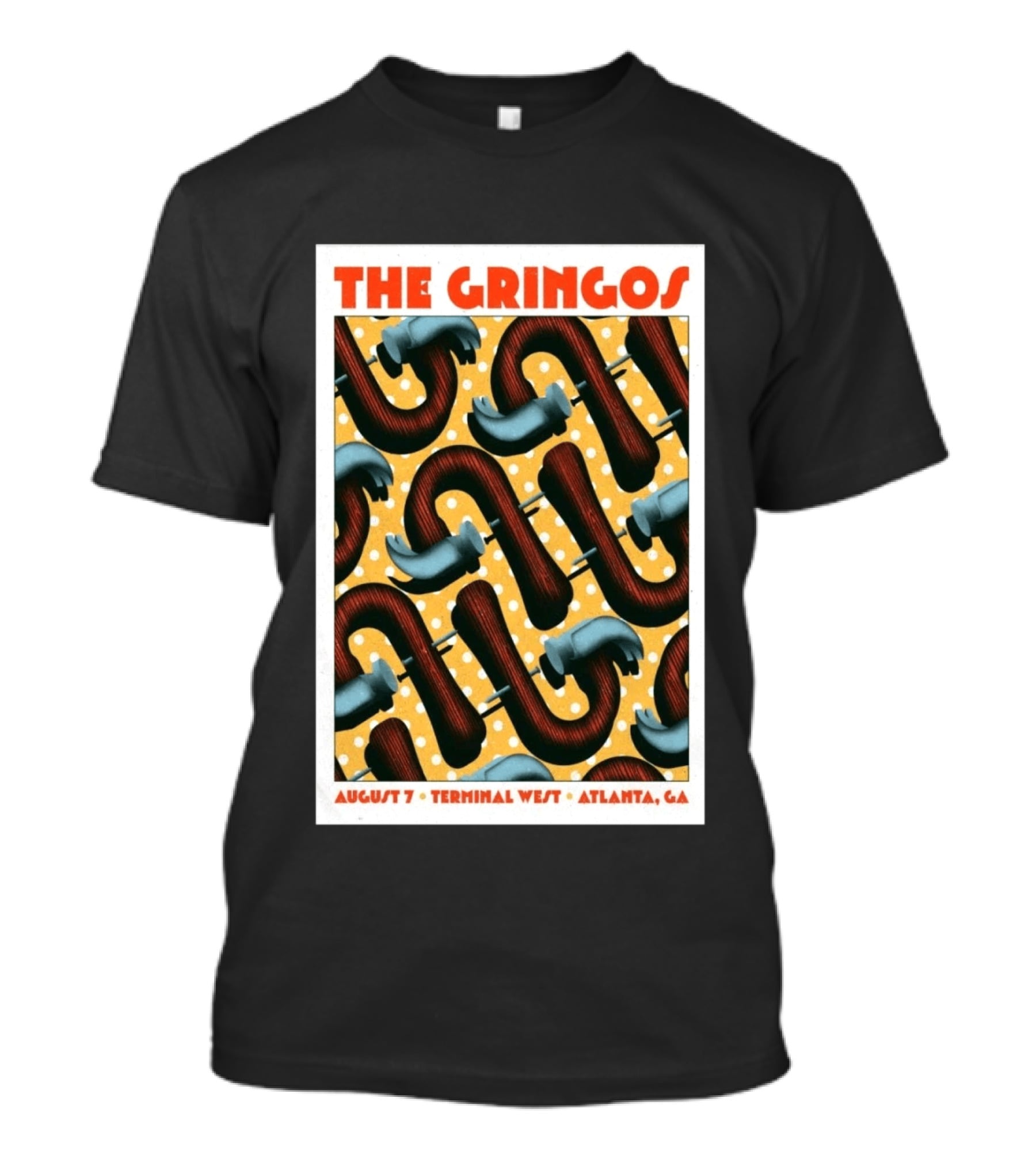 The Gringos August 7 2026 Terminal West Atlanta GA T-Shirt