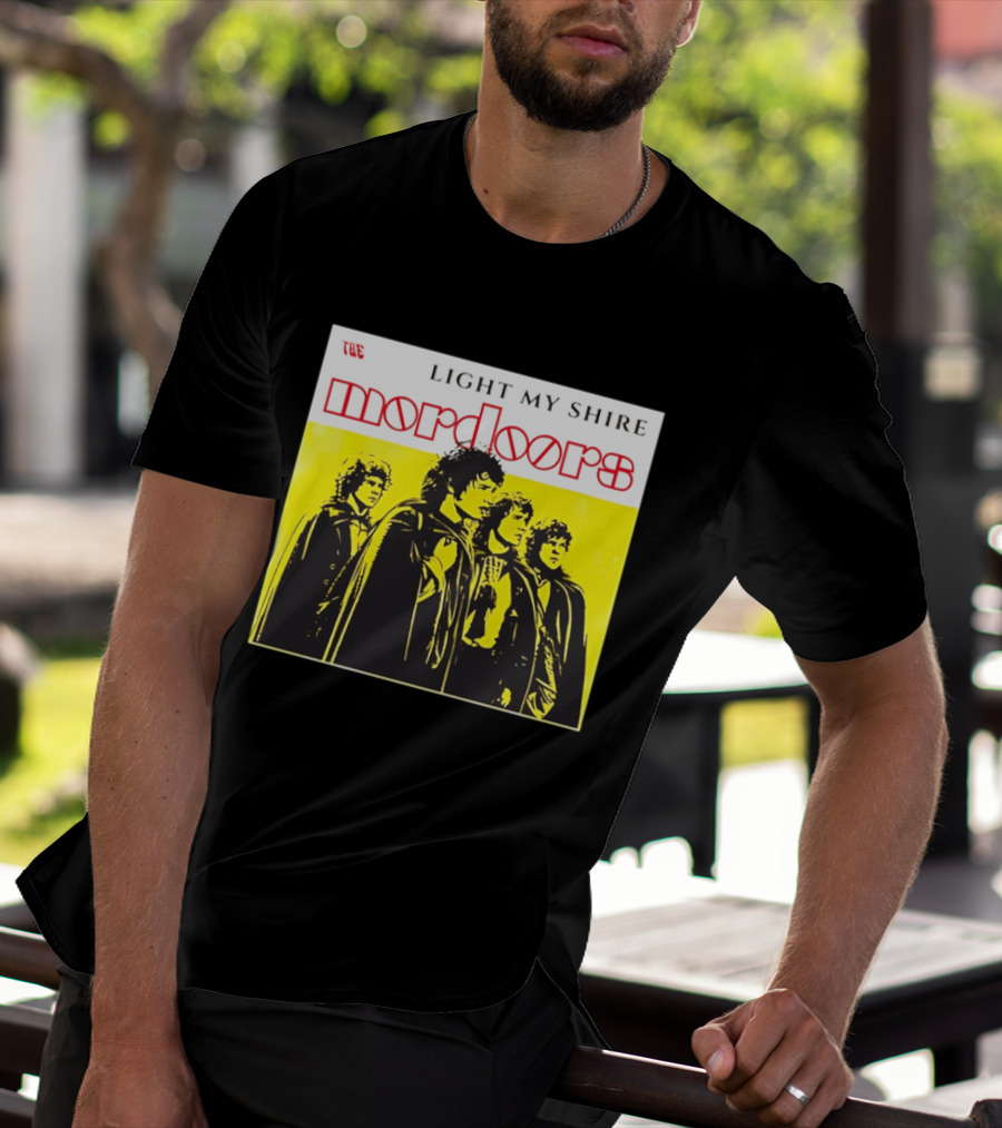 The Light My Shire Mordoors Four Hobbits Cloaks Yellow T-Shirt