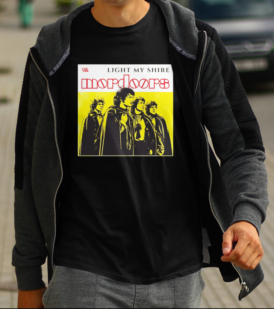 The Light My Shire Mordoors Four Hobbits Cloaks Yellow T-Shirt