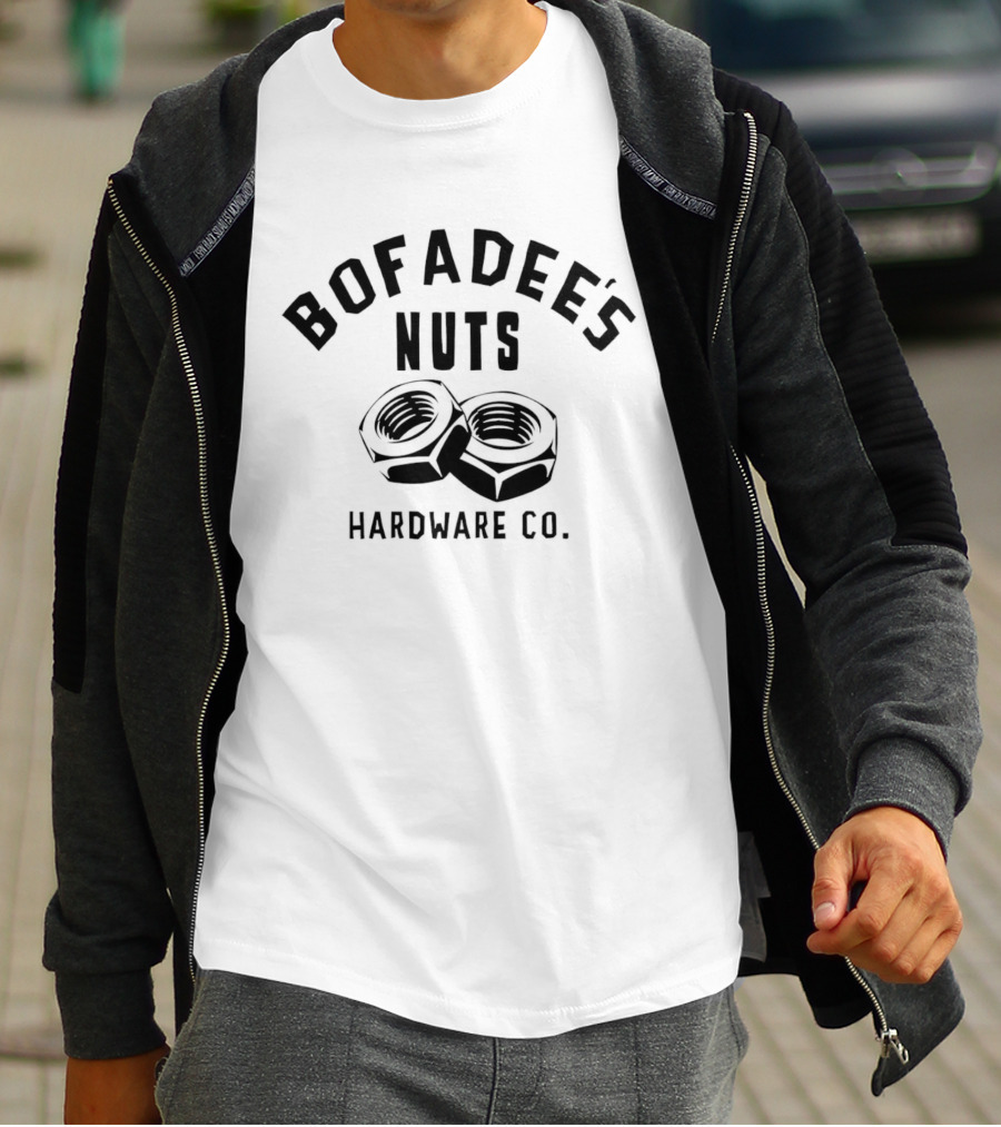 Bofadee's Nuts Hardware Co Two Hexagonal Fasteners T-Shirt