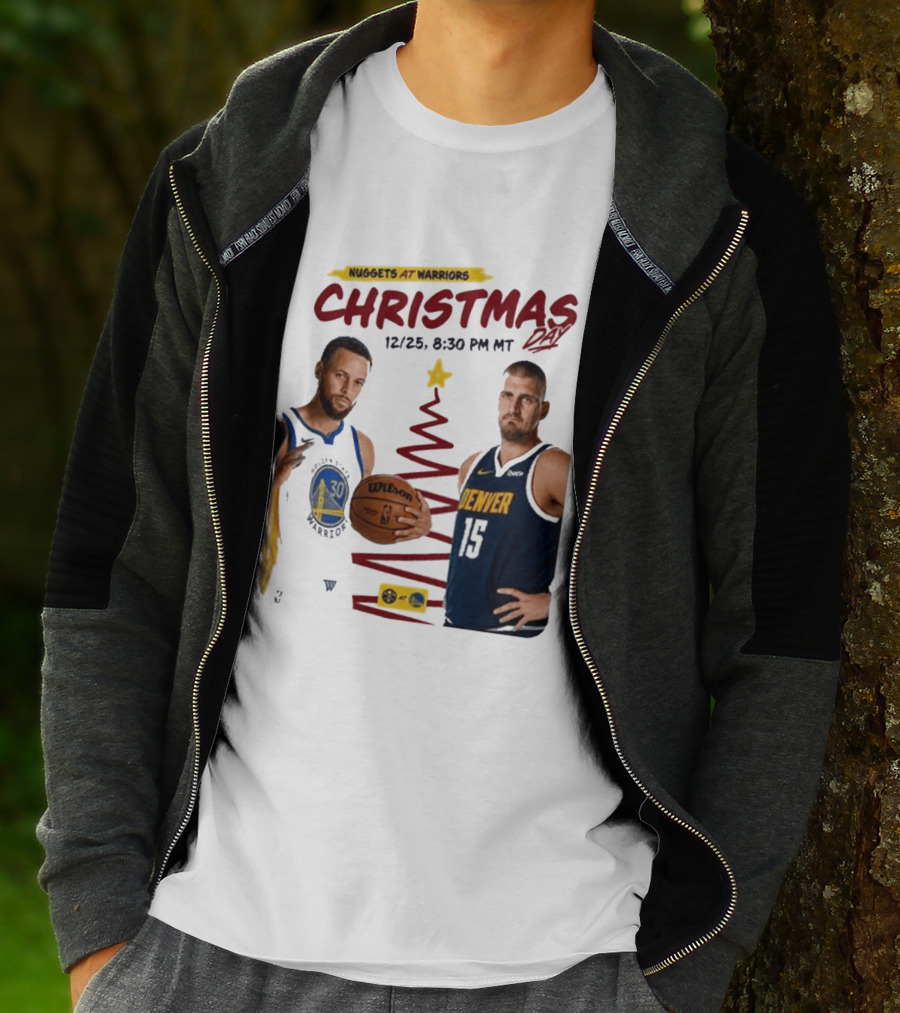 Nuggets At Warriors Christmas Day Game December 25 2026 8:30 PM MT T-Shirt