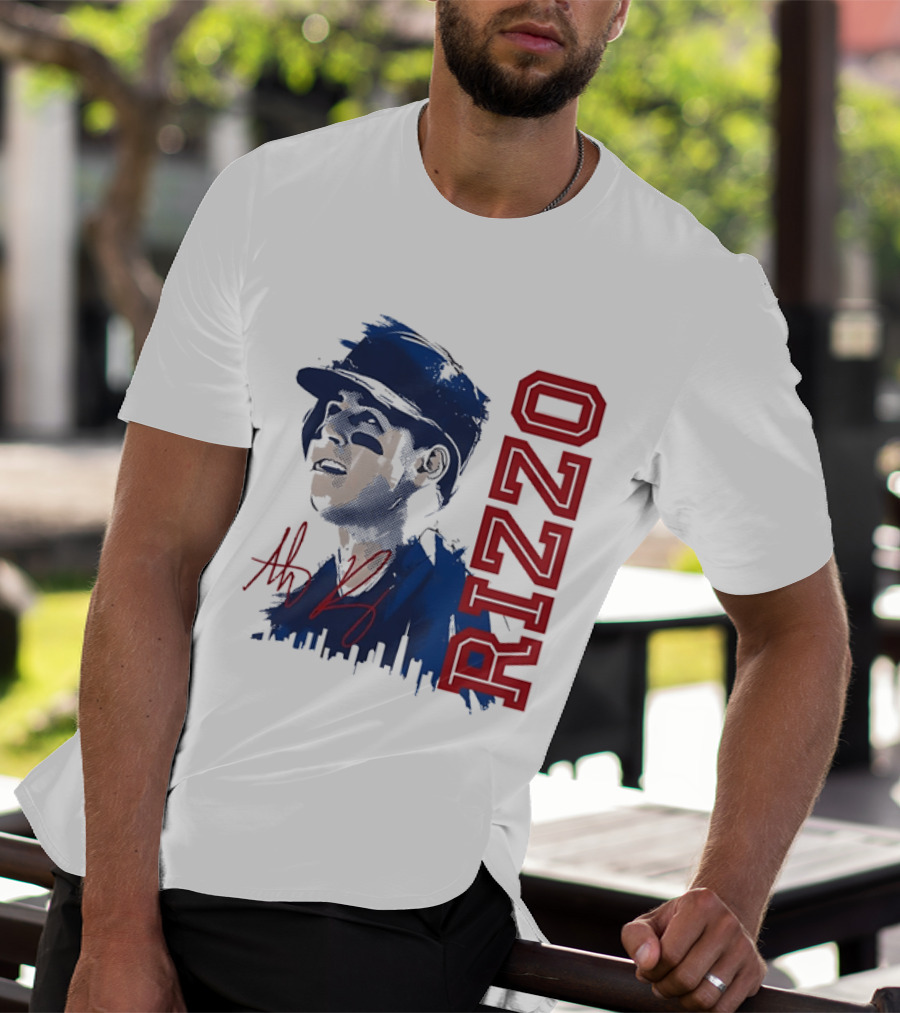 Rizzo Halftone Player Skyline Signatures T-Shirt