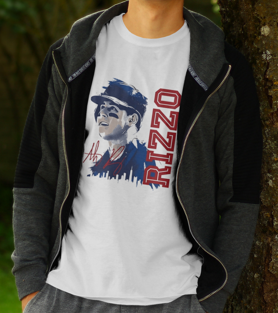 Rizzo Halftone Player Skyline Signatures T-Shirt