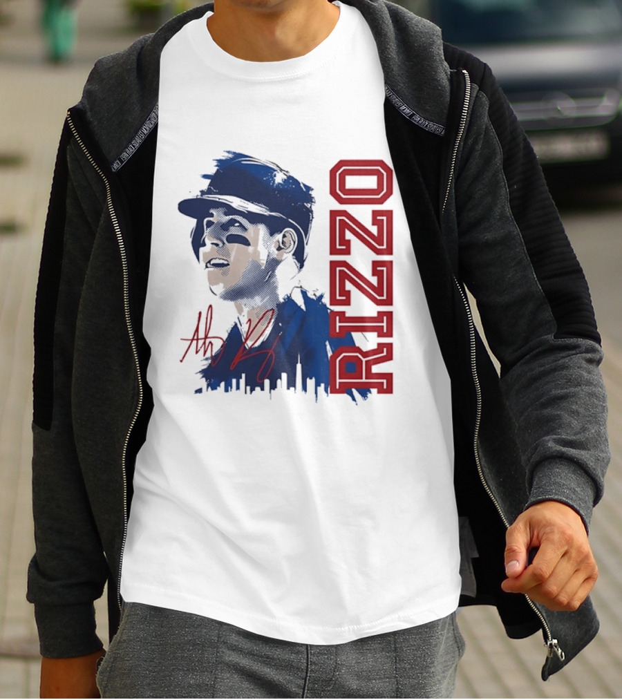 Rizzo Halftone Player Skyline Signatures T-Shirt