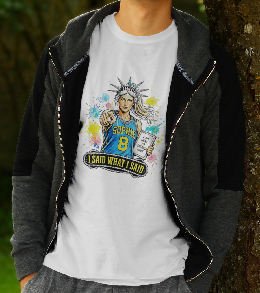 Sophie Cunningham Liberty Number 8 Jersey I Said What I Said Extend Love T-Shirt