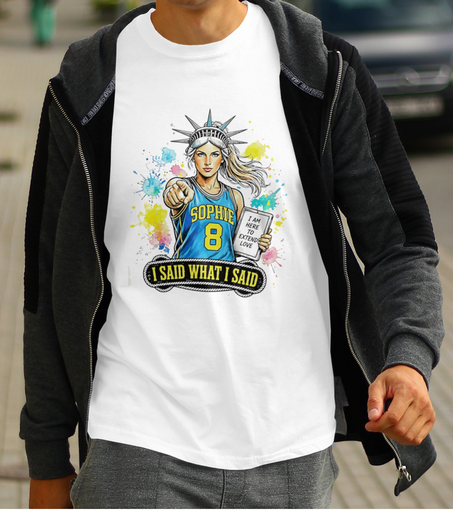 Sophie Cunningham Liberty Number 8 Jersey I Said What I Said Extend Love T-Shirt