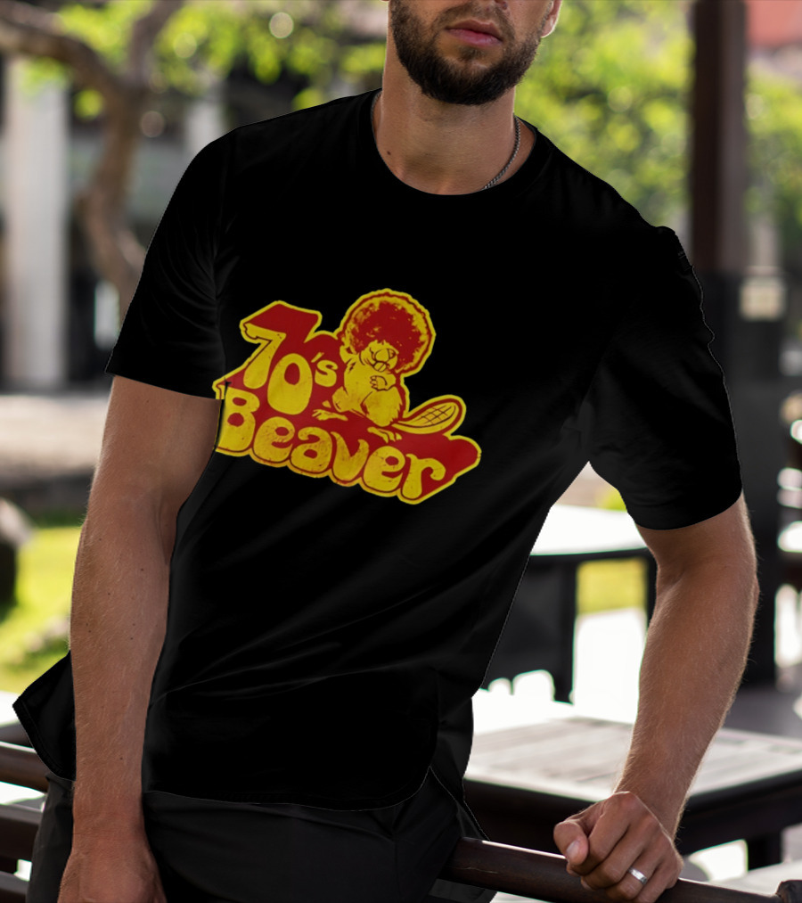 70's Beaver Retro Funky Cartoon T-Shirt