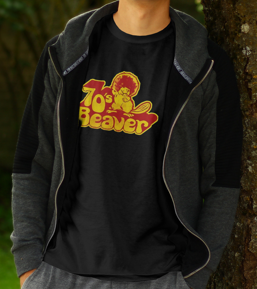 70's Beaver Retro Funky Cartoon T-Shirt