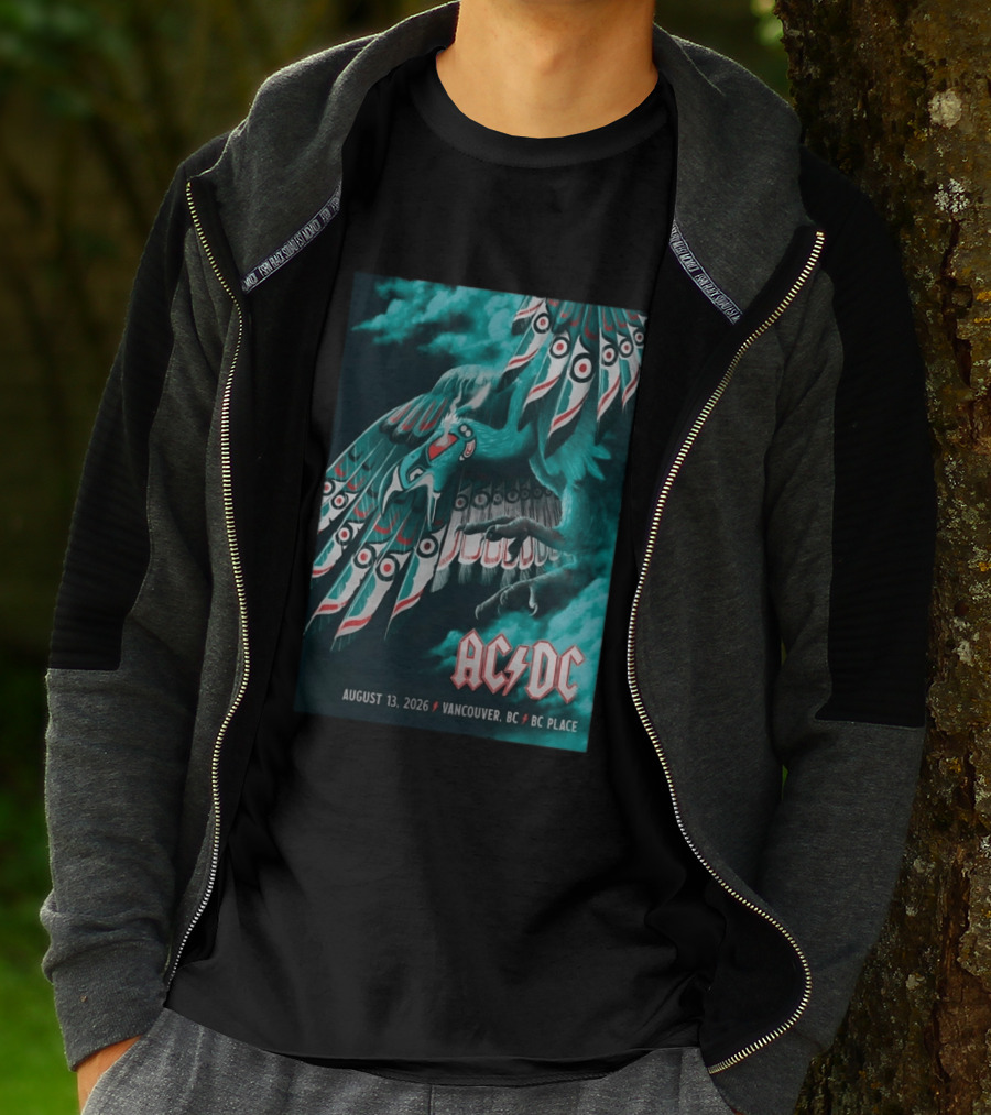 AC DC August 13 2026 Vancouver BC Place T-Shirt