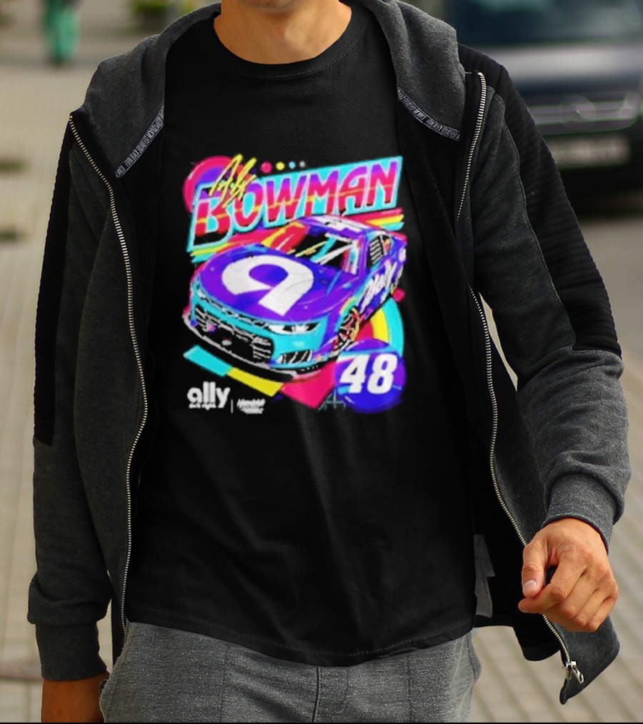 Alex Bowman 48 Ally Hendrick Motorsports Racing Car T-Shirt