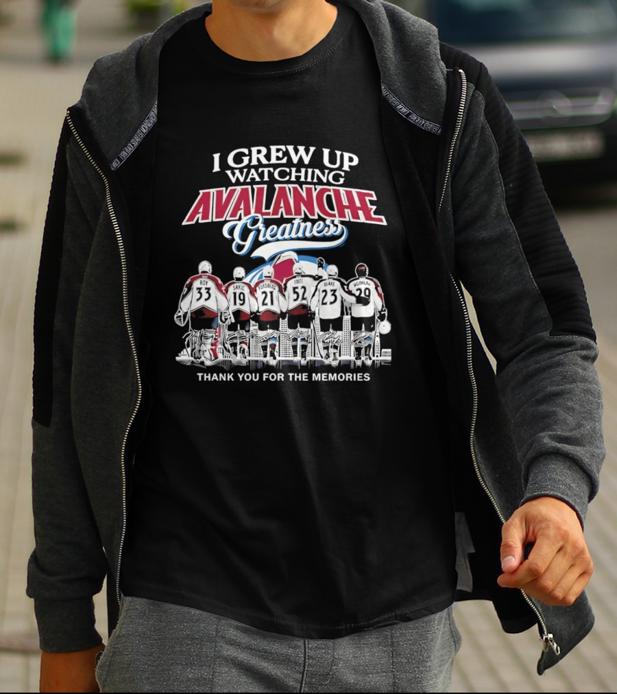 I Grew Up Ing Avalanche Greatness Thank You For The Memories 2026 T-Shirt