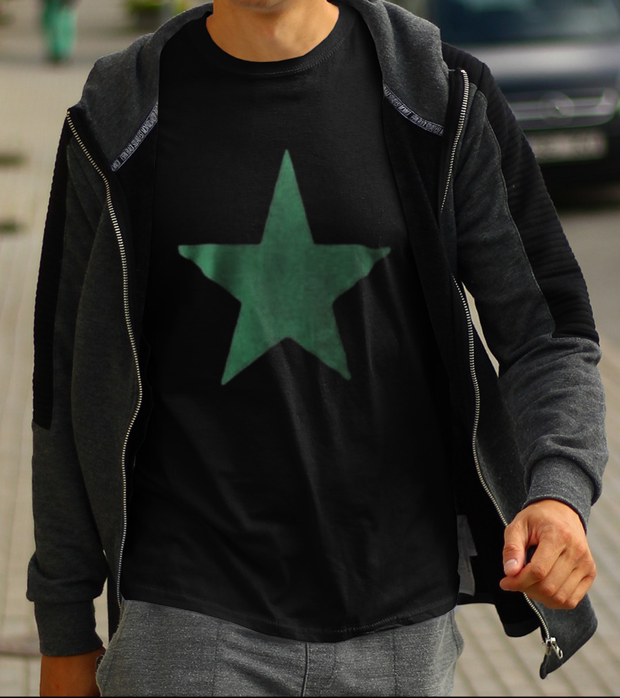 Justin Bieber World Star Imports Green Star T-Shirt