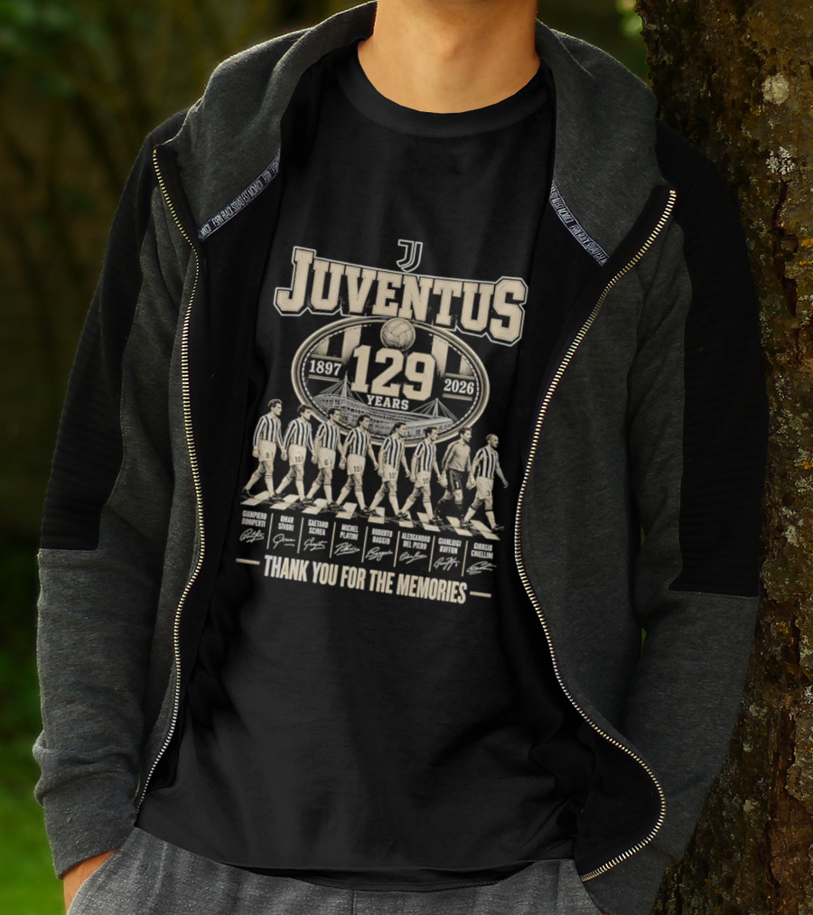 Juventus 129 Years 1897 2026 Thank You For The Memories T-Shirt