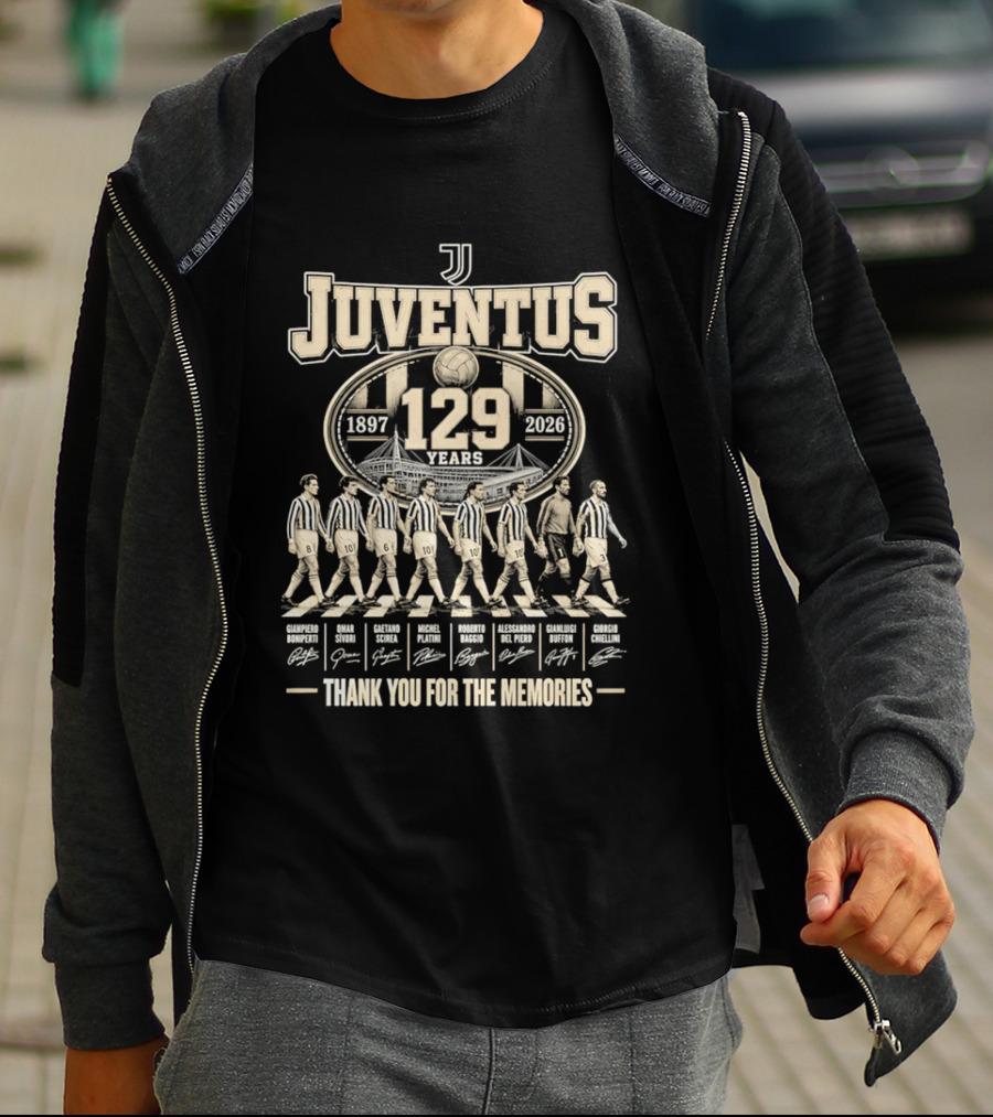 Juventus 129 Years 1897 2026 Thank You For The Memories T-Shirt