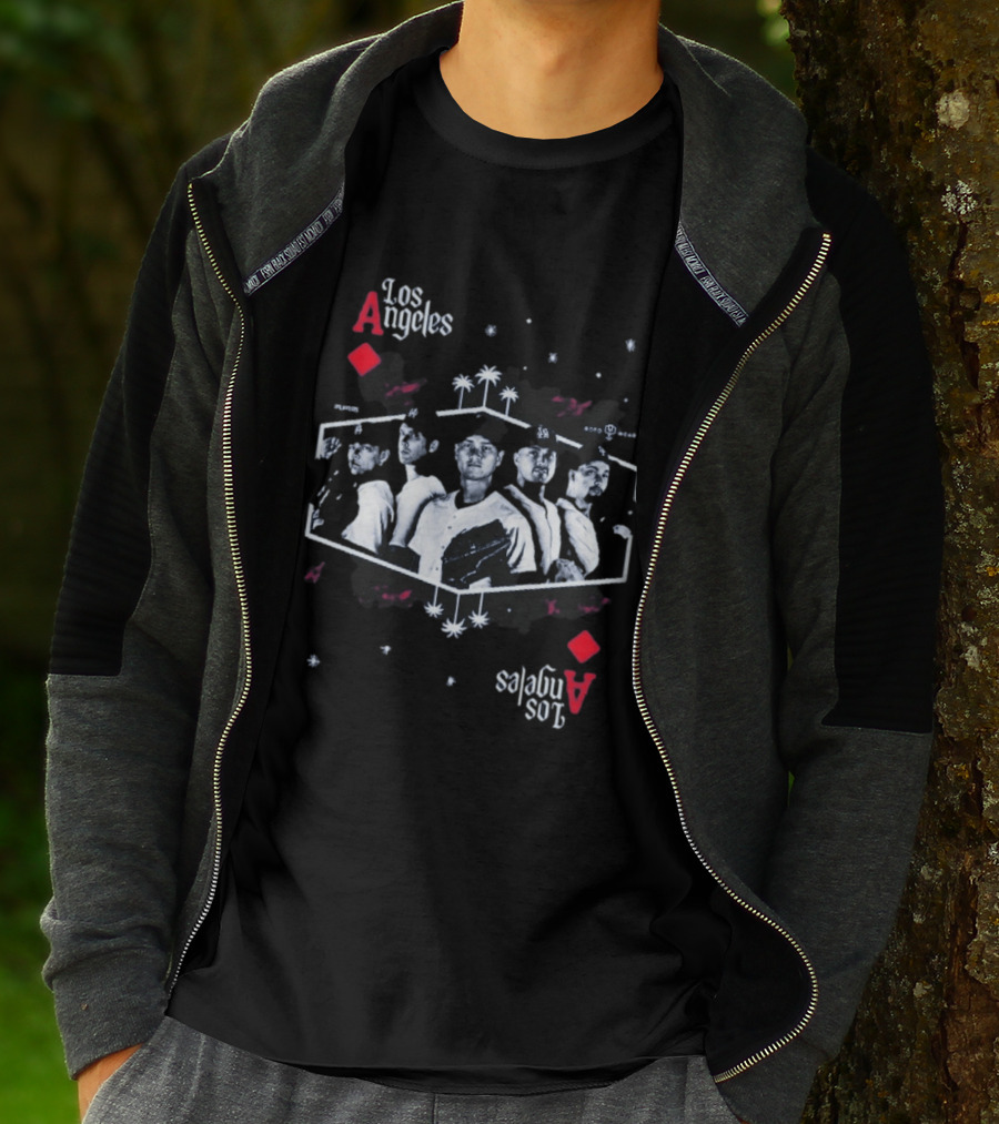 Los Angeles Aces Kike Hernandez Baseball Team Player Lineup T-Shirt