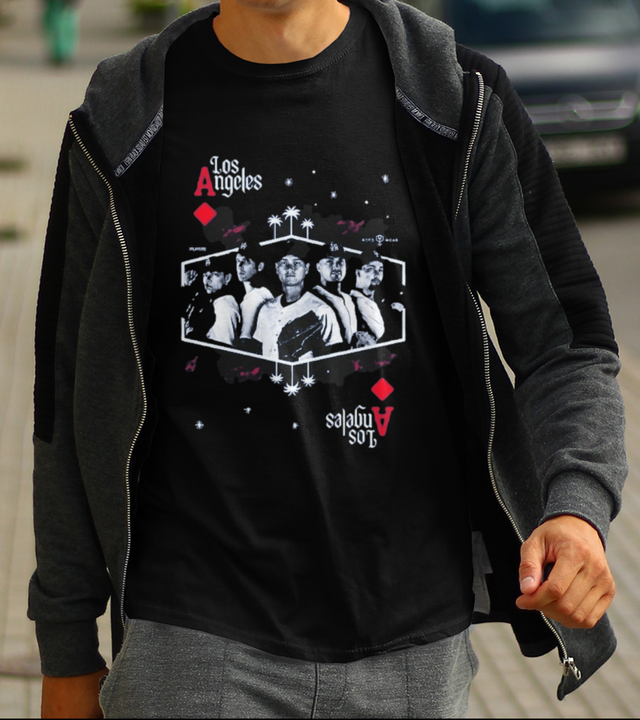 Los Angeles Aces Kike Hernandez Baseball Team Player Lineup T-Shirt
