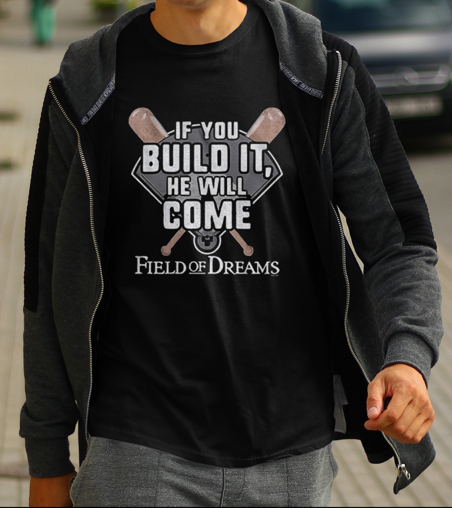 Phillies Vs Twins Field Of Dreams If You Build It He Will Come Baseball T-Shirt