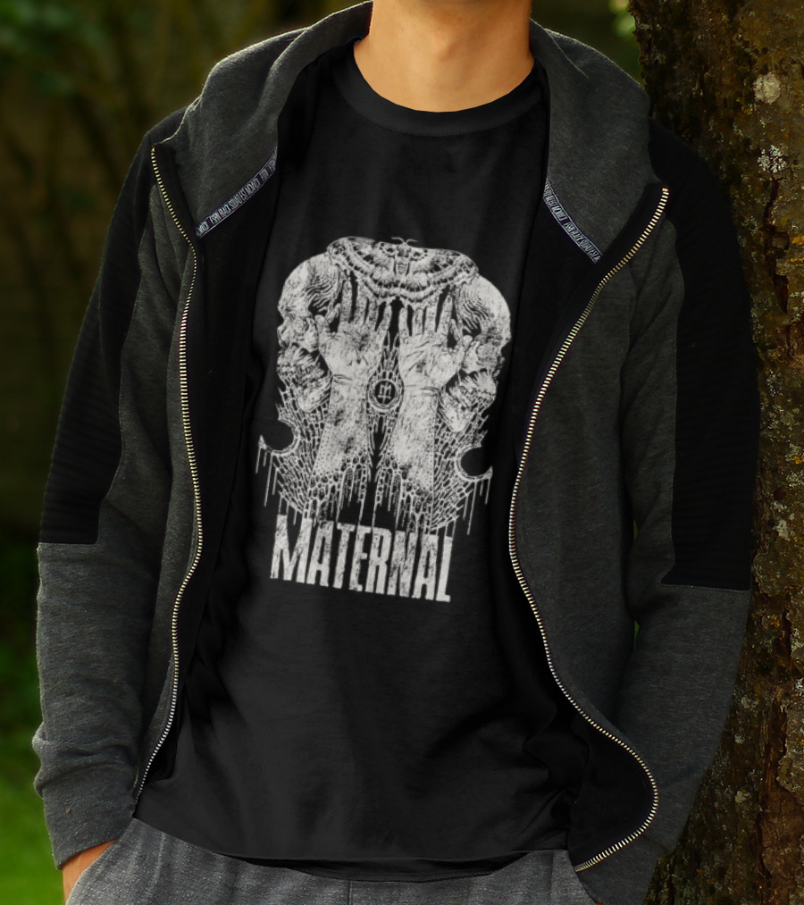 Maternal Disaster Reflecto Skull T-Shirt