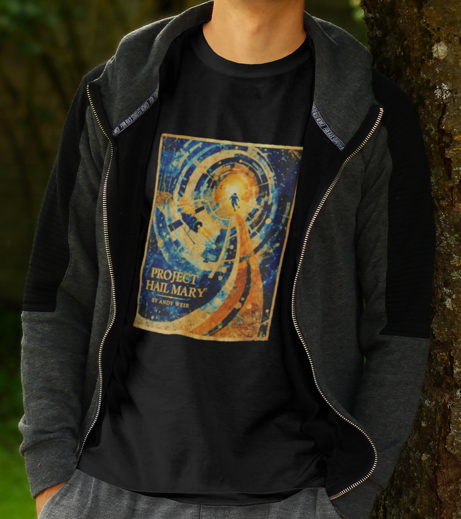 Project Hail Mary By Andy Weir Space Adventure T-Shirt