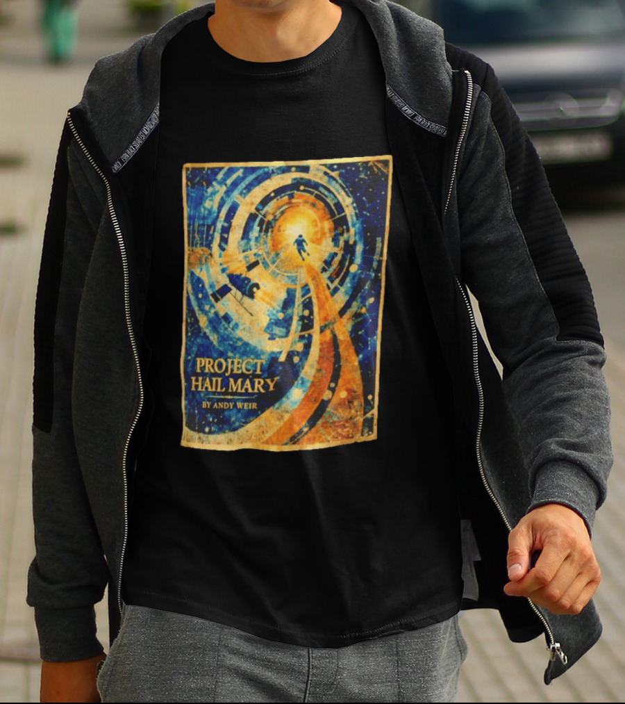 Project Hail Mary By Andy Weir Space Adventure T-Shirt