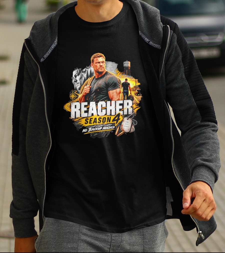 Reacher Season 4 No Backup Needed Morgan GA T-Shirt