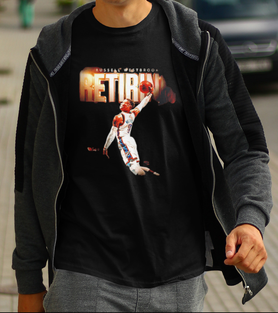 Russell Westbrook Retiring OKC Thunder Legend Dunk T-Shirt