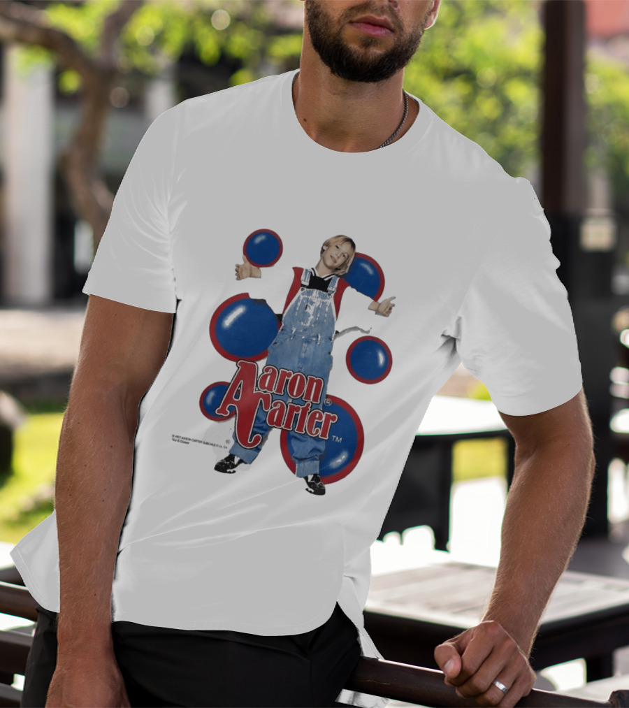 Aaron Carter 90s Overalls Style Pop Music Nostalgia T-Shirt
