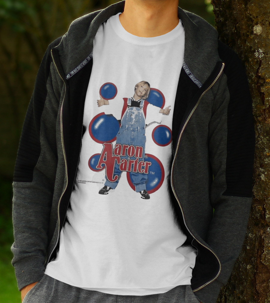 Aaron Carter 90s Overalls Style Pop Music Nostalgia T-Shirt