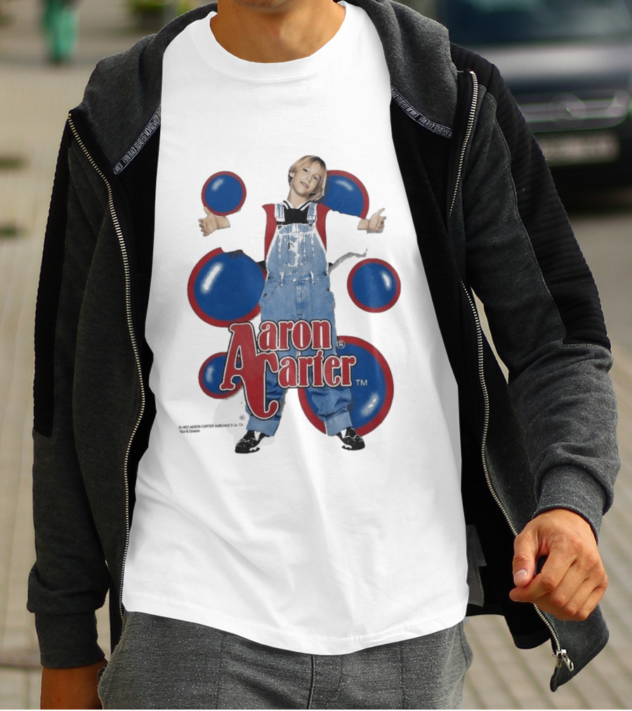 Aaron Carter 90s Overalls Style Pop Music Nostalgia T-Shirt