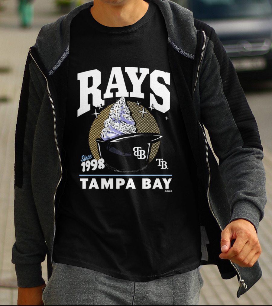 Rays Tampa Bay Since 1998 Ice Cream 2026 TB Cup T-Shirt