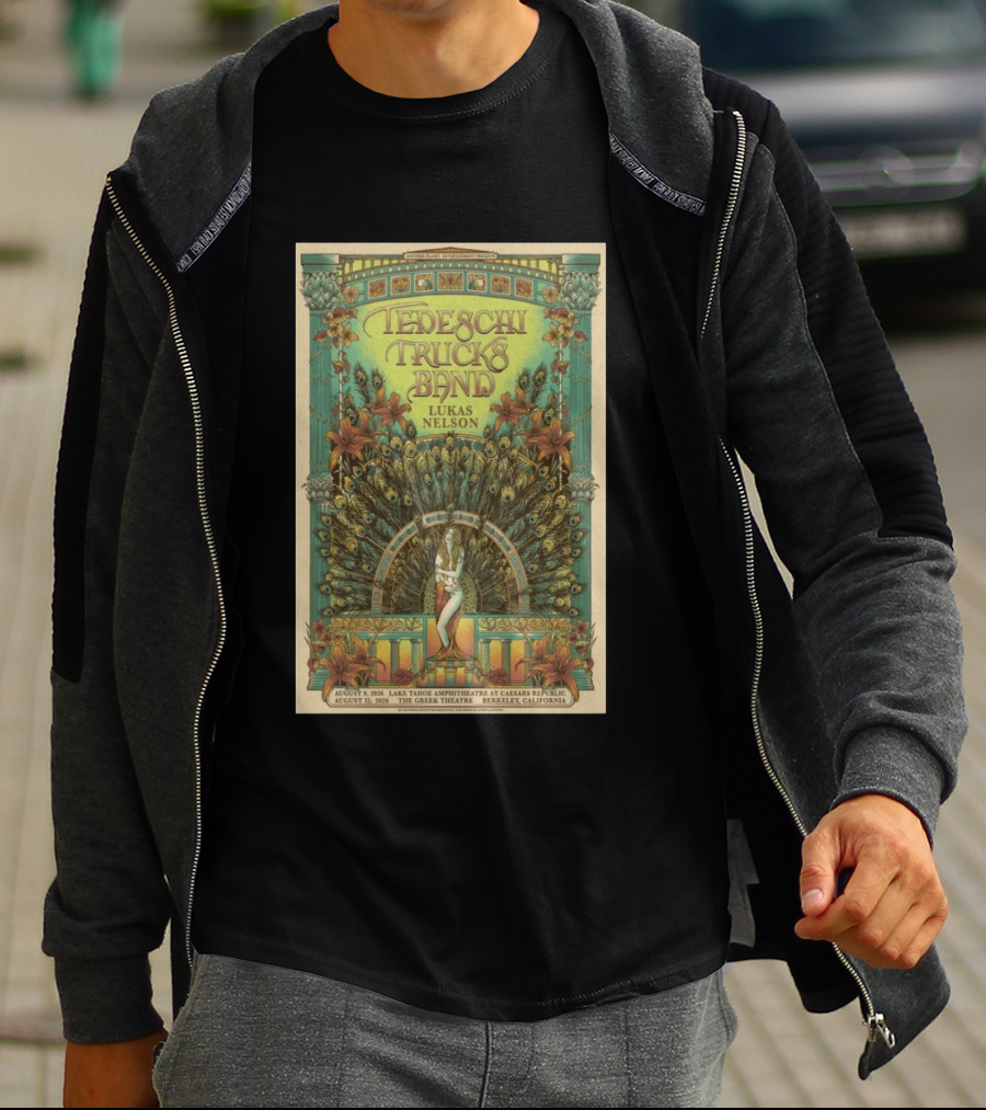 Tedeschi Trucks Band Lukas Nelson August 17 2026 The Greek Theatre Berkeley California T-Shirt