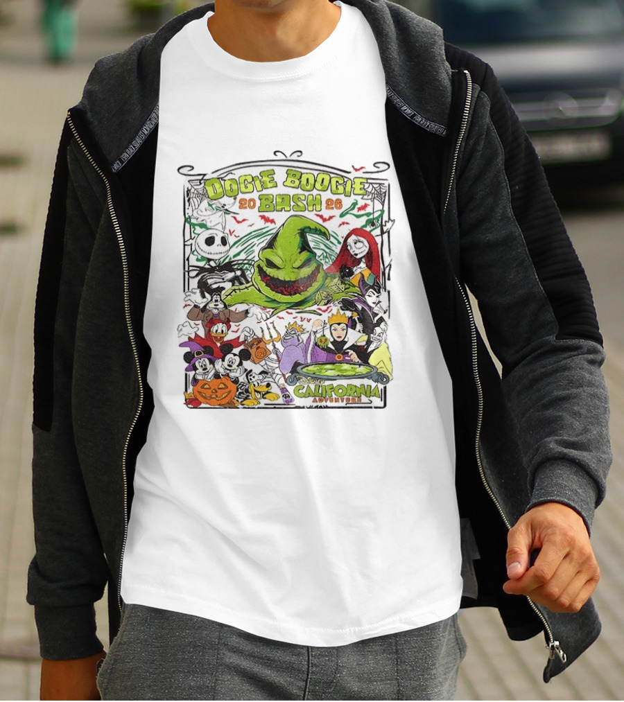 Oogie Boogie Bash 2026 Disney California Adventure Halloween Characters T-Shirt