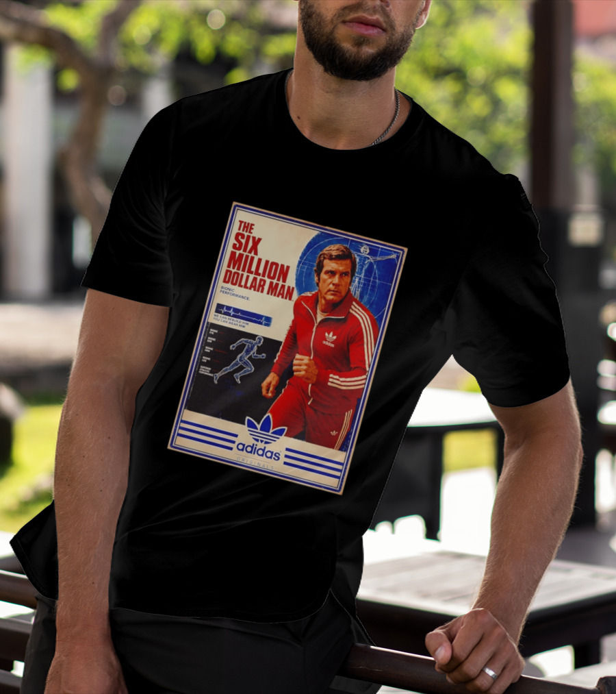 The Six Million Dollar Man Adidas Bionic Performance Originals T-Shirt