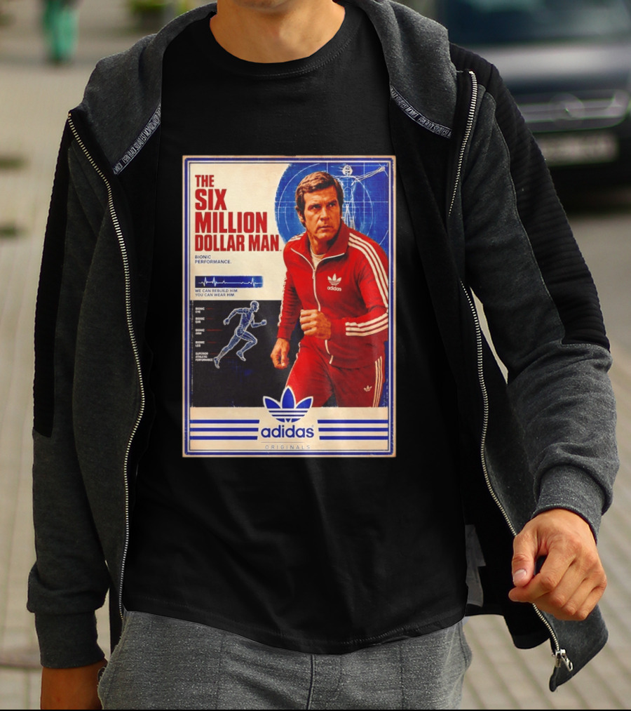 The Six Million Dollar Man Adidas Bionic Performance Originals T-Shirt