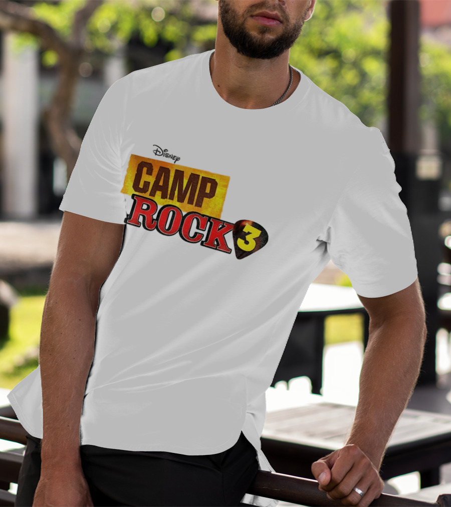 Disney Camp Rock 3 Logo And Guitar Pick T-Shirt