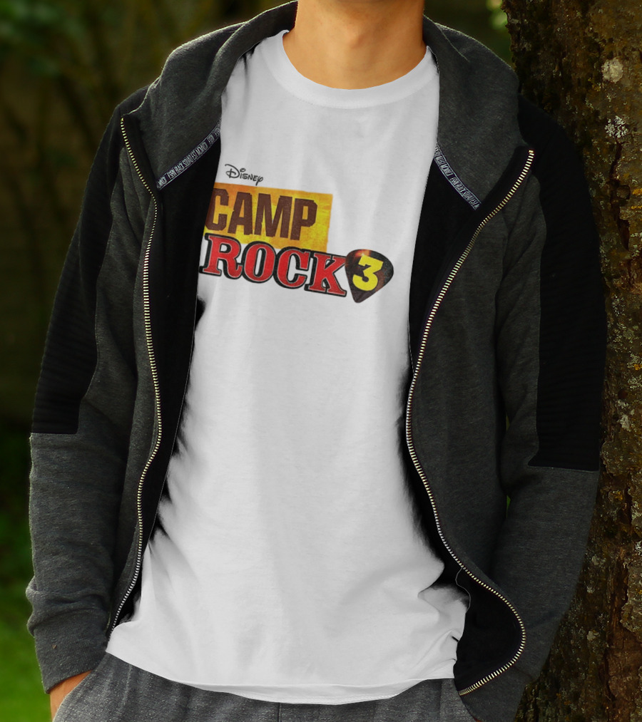 Disney Camp Rock 3 Logo And Guitar Pick T-Shirt